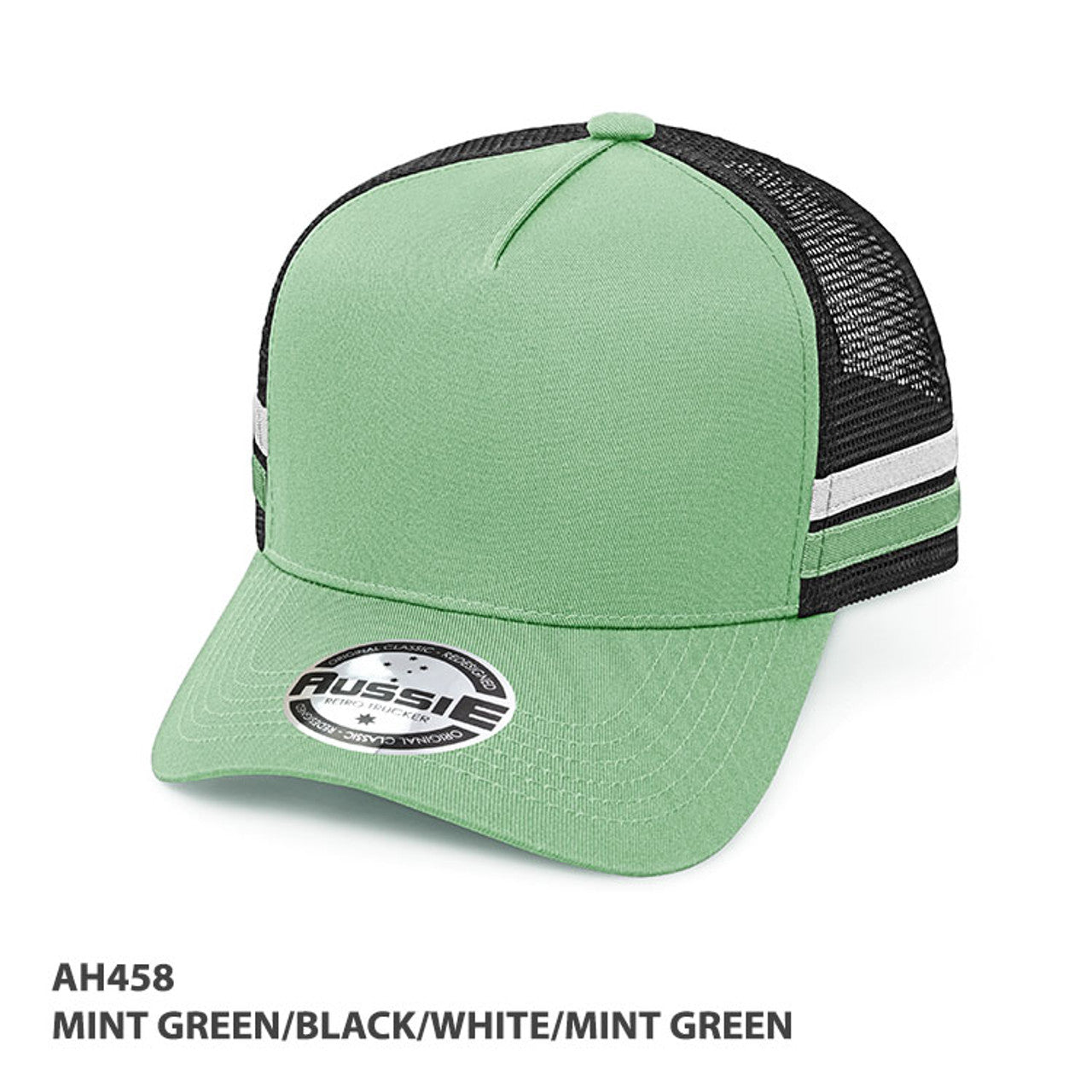 KIDS A-FRAME STRIPED TRUCKER CAP-AH458