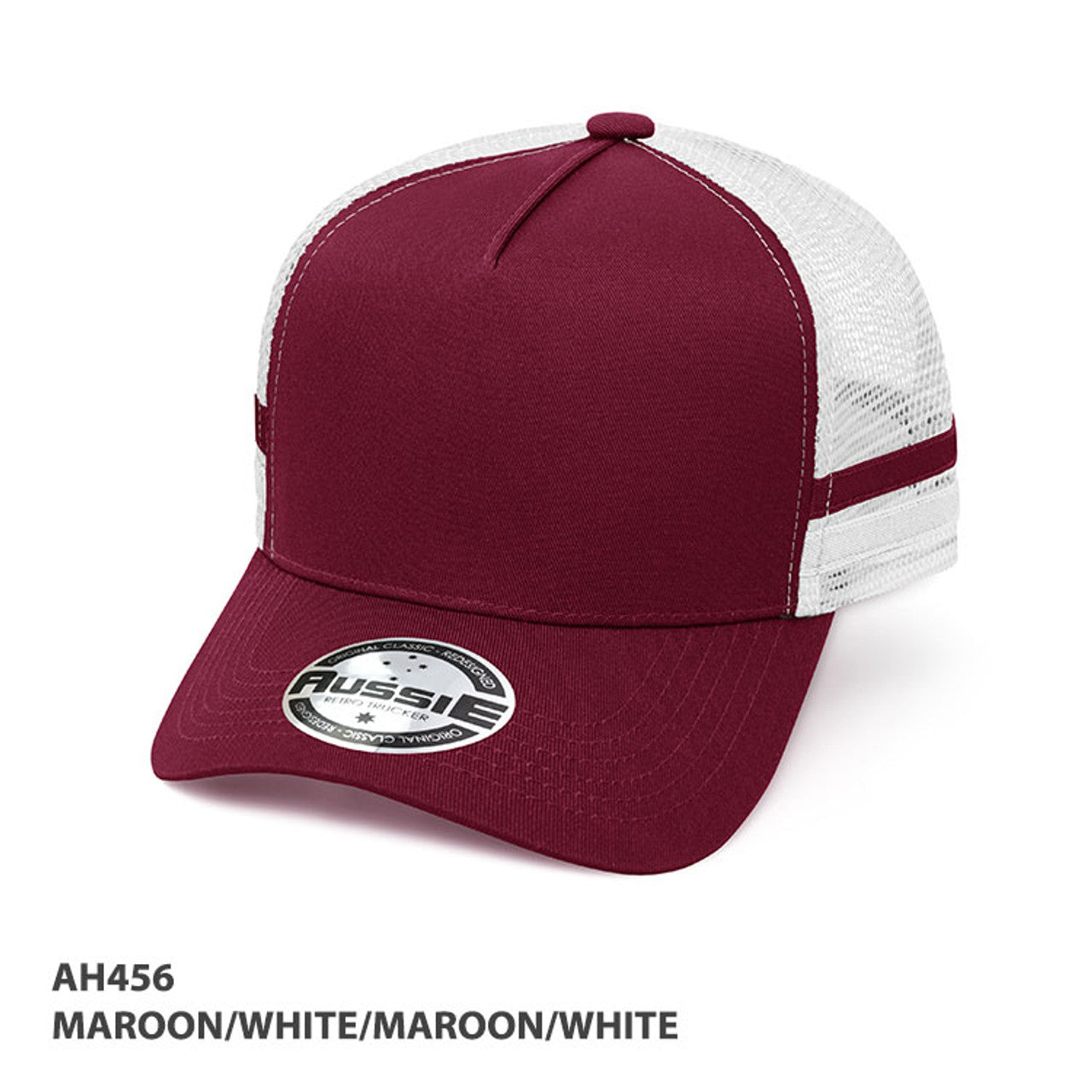 A-FRAME STRIPED TRUCKER CAP -AH456