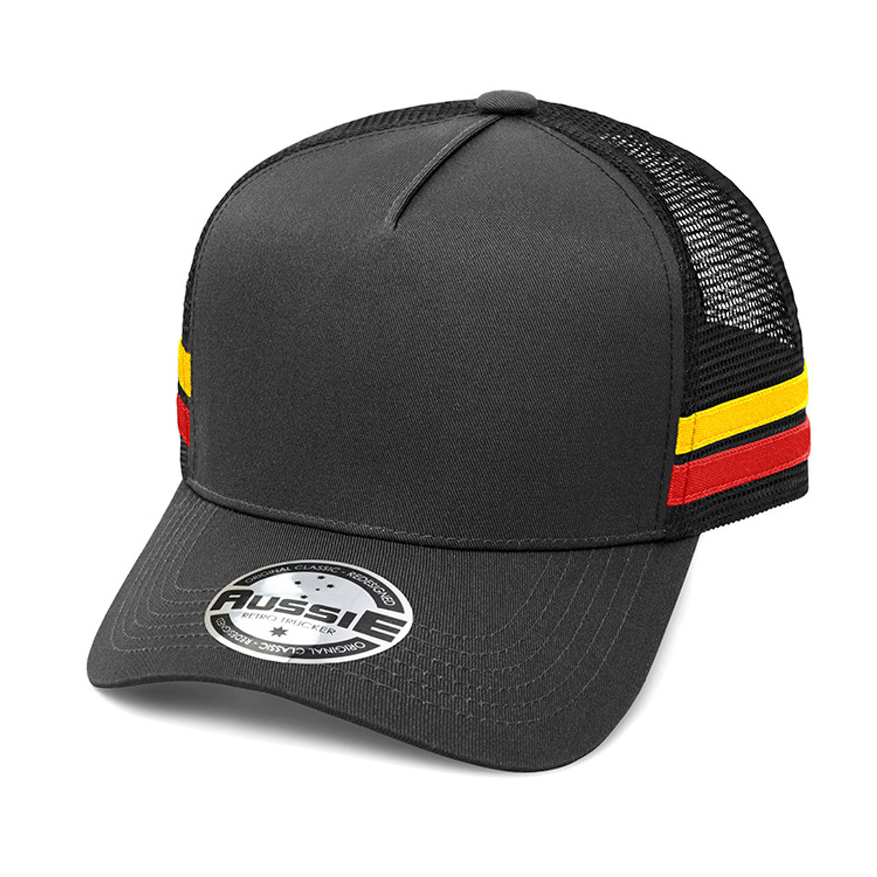 A-FRAME STRIPED TRUCKER CAP -AH456